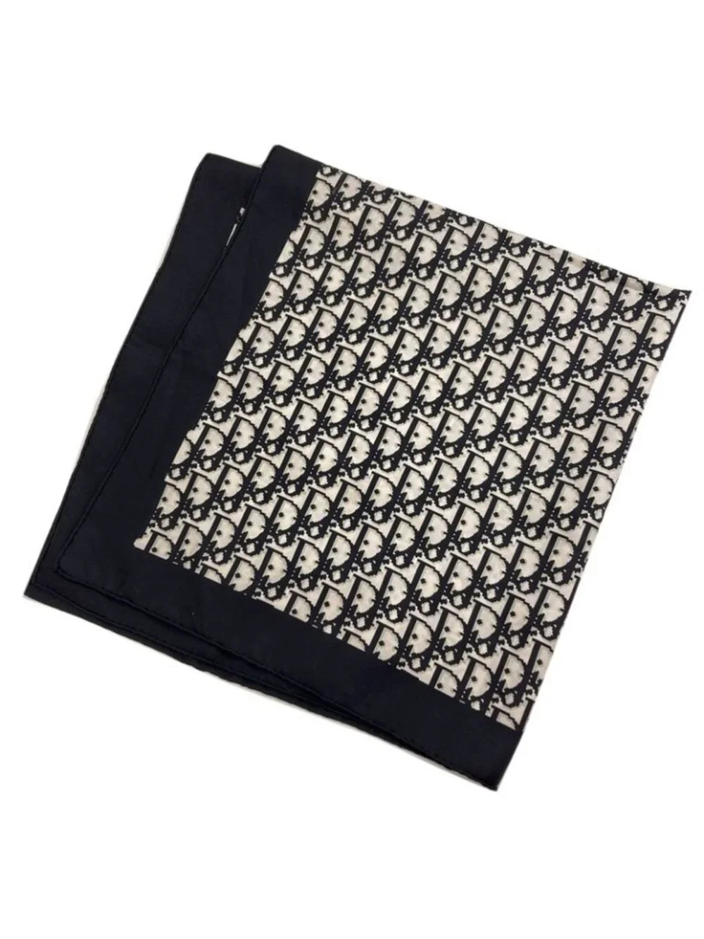 ★SOLD★ Dior Trotter Pattern Scarf Silk - Picture 2 of 11